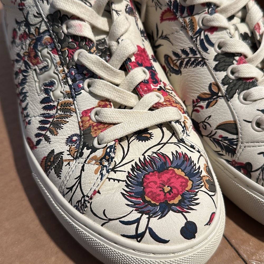 Tory Burch Amalia Spring Floral Sneakers 9.5 - Picture 11 of 13